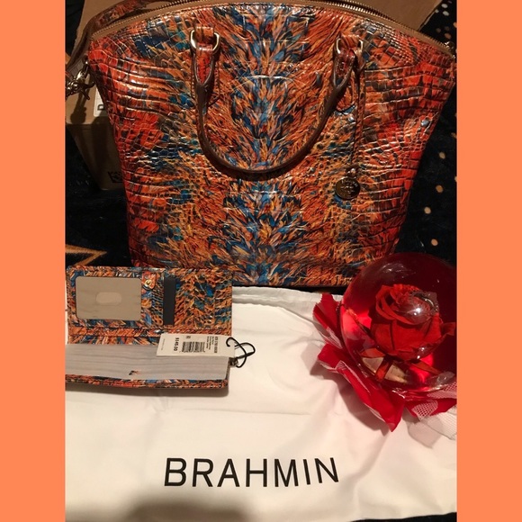 Brahmin Handbags - NWT’S BRAHMIN LARGE DUXBURY SATCHEL HOTROD MELBOURNE & BRAHMIN ADY WALLET HOTROD